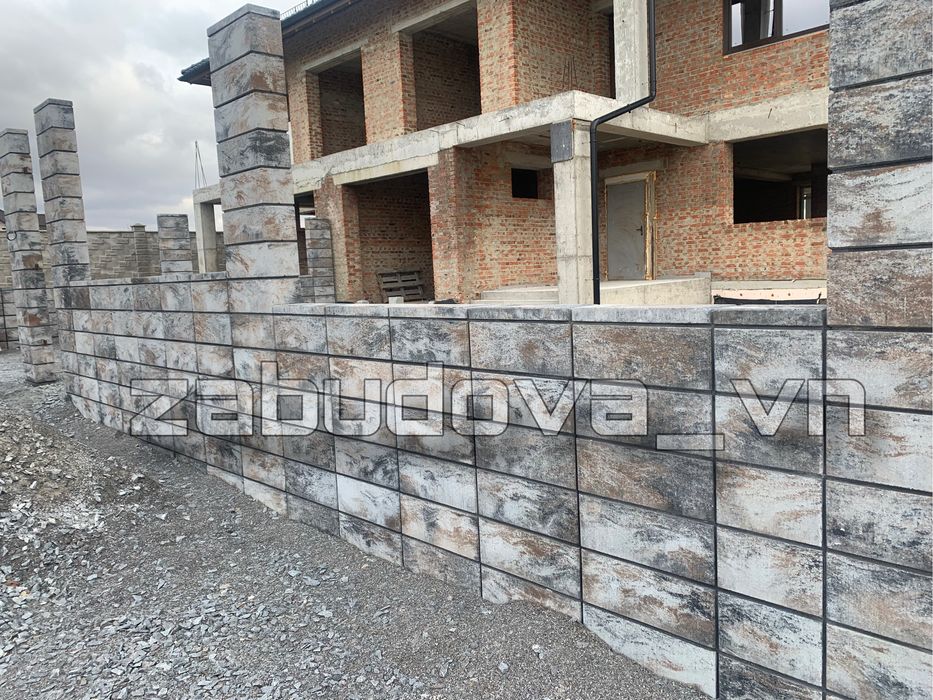 Блок Ранчо колормікс/ блок на паркан/ модульний блок/ блок колормікс