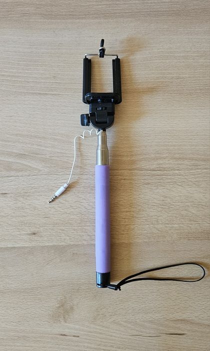 Nowy uchwyt do selfie stick fioletowy