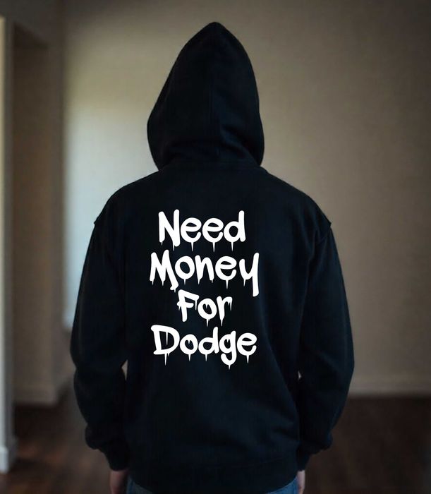 Męska Czarna Bluza M Need Money For Dodge | Rozmiary S-XL