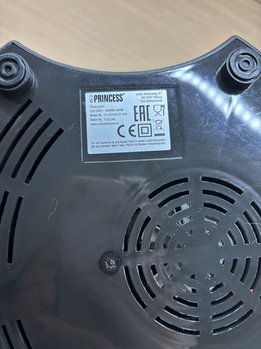 Espremedor de citrinos Princess