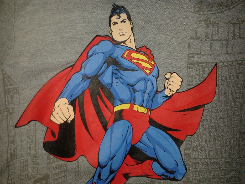 SUPERMAN strój karnawałowy peleryna ZESTAW komplet od 3 do 4 lat BALIK