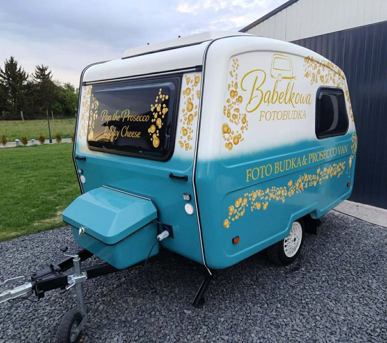 Fotobudka Prosecco van fotoprzyczepa Niewiadów