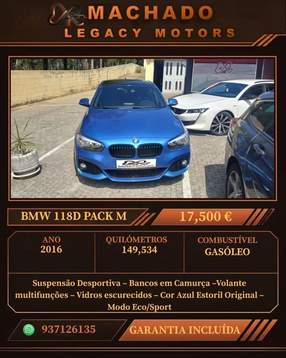 Bmw 118d 150cvs Pack M