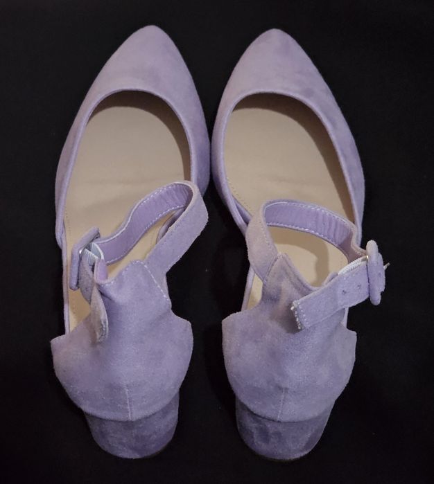 Sapatos Lilás Camurça T42 - NOVOS A ESTREAR