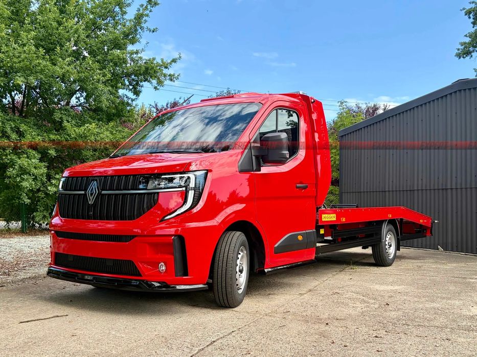 Renault MASTER LAWETA Pełny Lakier LUX Automat  Czerwony - Automat - Szybki Termin - Finansowanie dla nowych firm
