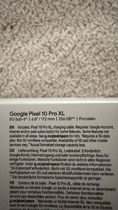 Pixel 10 pro XL 256 gb