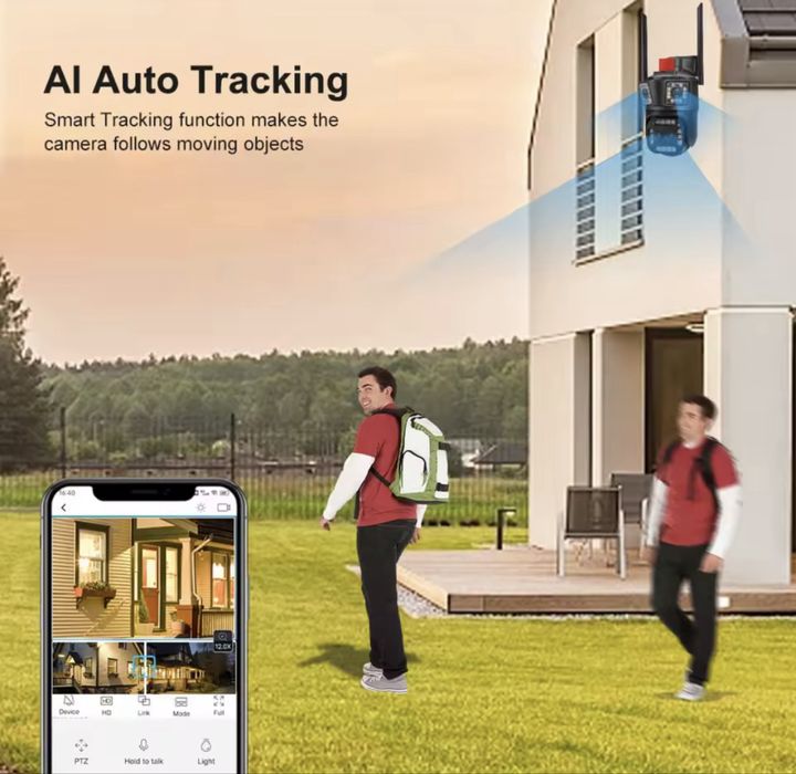 IP камера / wi-fi camera / 16 mp / 12x зум / 3 в 1 / три камери