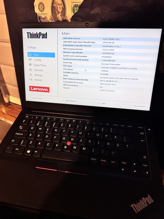 Ноутбуки Lenovo ThinkPad E14 14” | i3-1115G4 | 8GB | SSD 256GB ОПТ ФОП