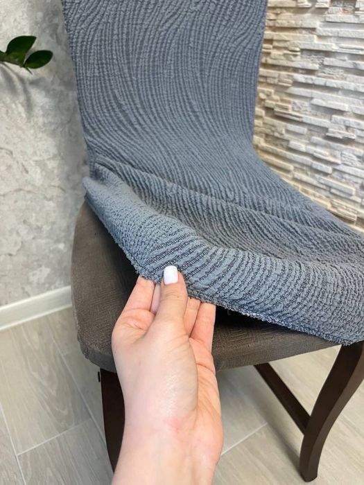 Новинка! Універсальні чохли на стільці – комплект 6 штук