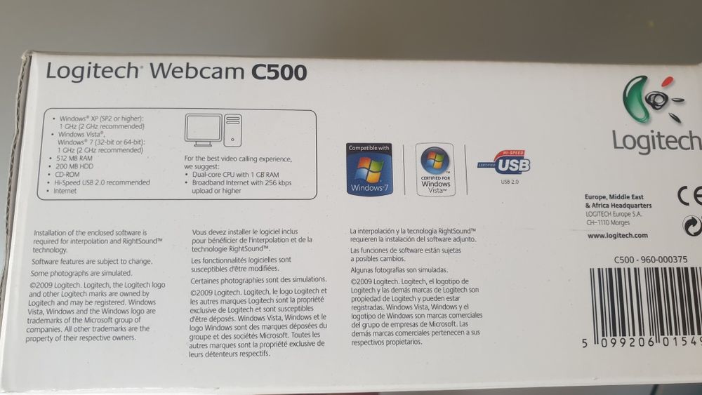 Logitech Webcam C500 NOVO