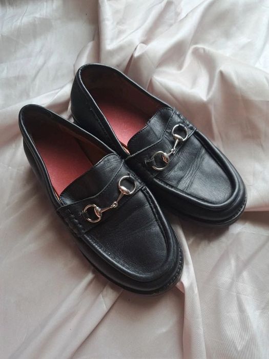 Gucci mokasyny loafersy luxury highend półbuty leather skóra czarne