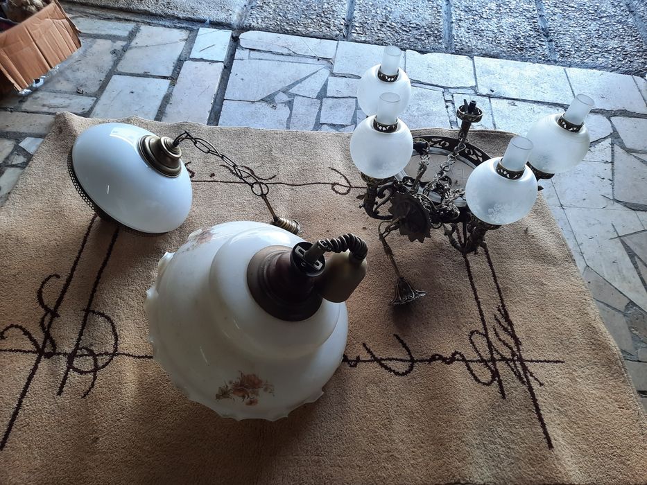 Lot of 3 antique chandeliers