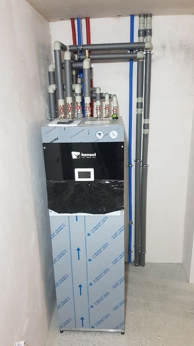 Piec na pellet, pompa ciepla z montażem