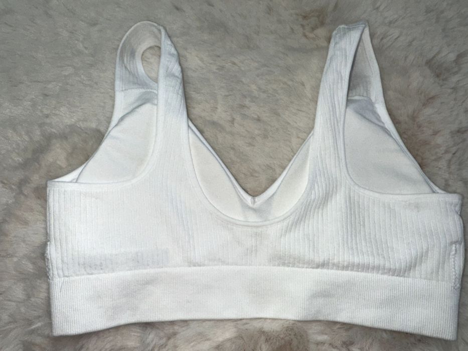 Primark biustonosz sportowy nowy biały S