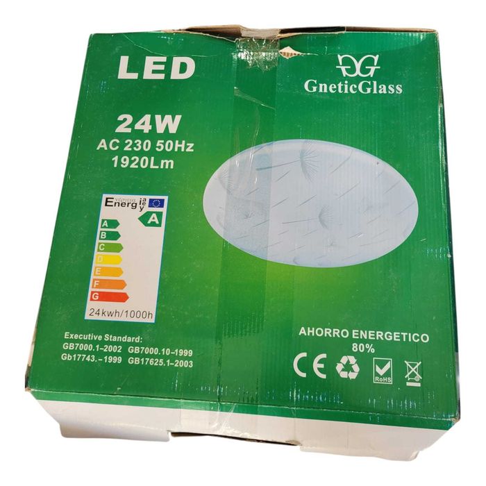 Plafon LED de Teto com Design Decorativo (Borboletas e Dentes-de-leão)