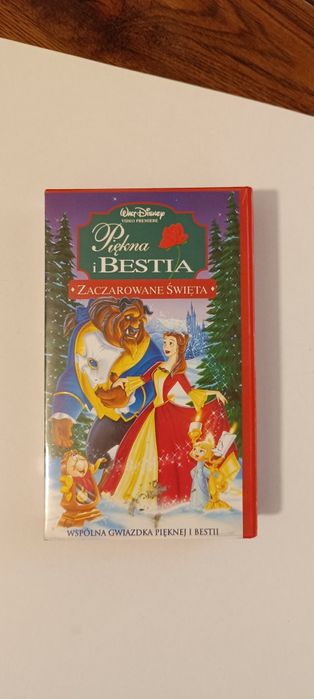Kaseta VHS Piękna i Bestia.  Zaczarowane święta