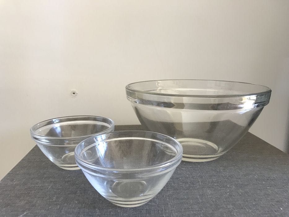 BORMIOLI Rocco Italy - Conjunto de 3 peças em vidro