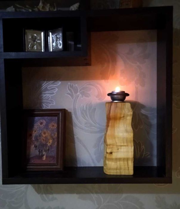 Підсвічник свічник дерево ручна робота бохо-шик еко