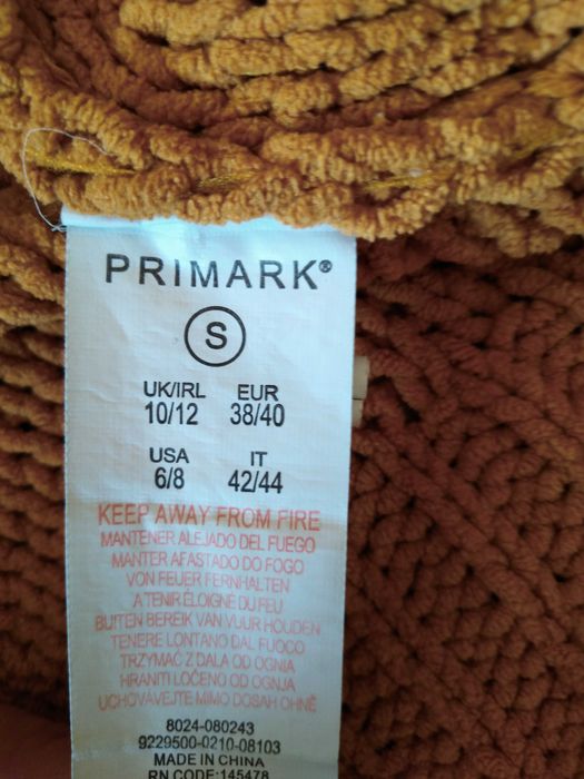 Camisola Malha Cor Laranja Primark S (38-40)