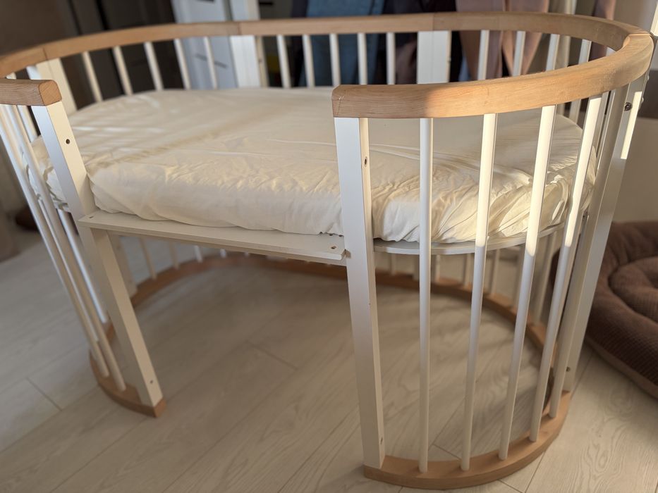 Дитяче ліжко ovalbed із маятником + 2 матраци