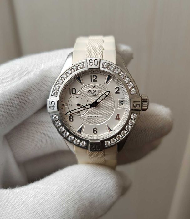 Жіночий годинник Zenith Defy Classic 38mm Lady Automatic Diamonds