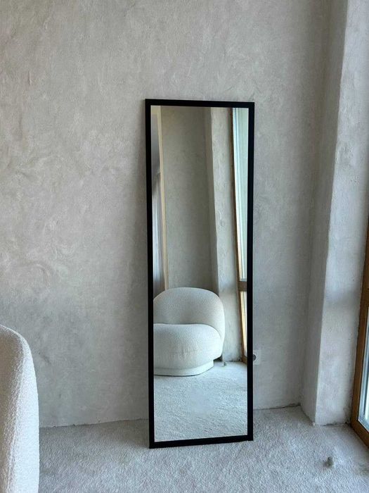 Современное зеркало. Зеркало чёрное, белое в полный рост. Дзеркало