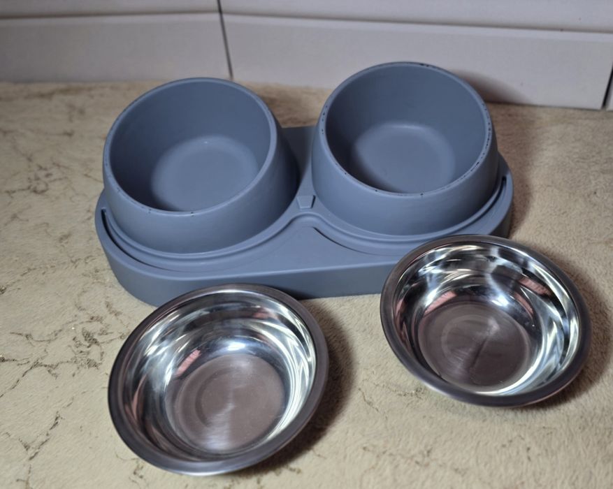 Подвійна миска/годівниця для тварин