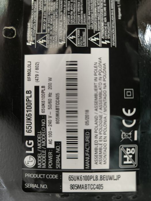 LG 65UK6100PLB circuitos