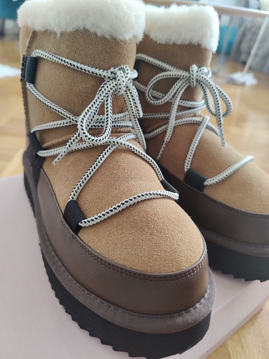 Buty śniegowce jak EMU UGG NOWE skóra