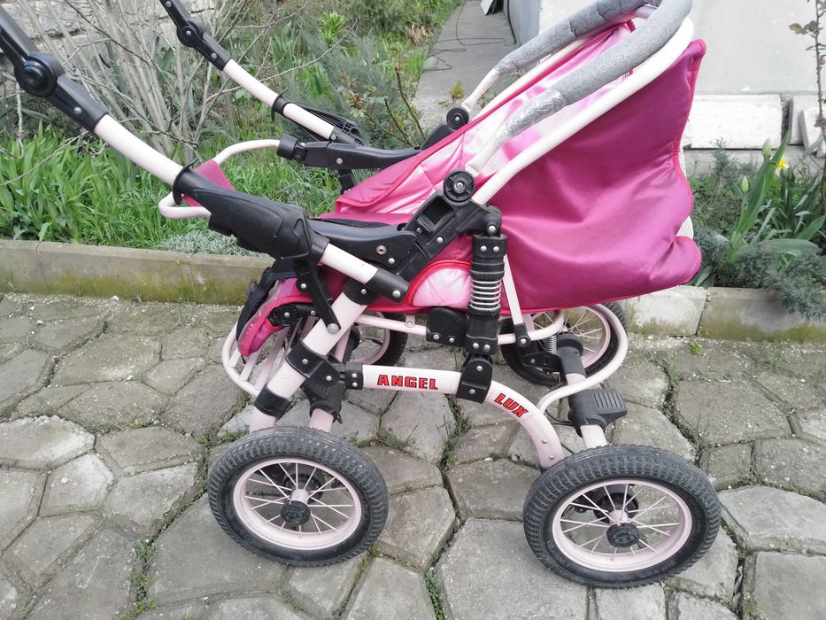 Детская коляска ANGEL LUX в хорошем состоянии (2 в 1)