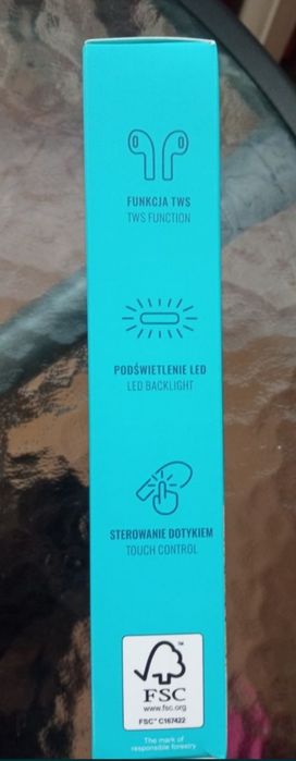 Słuchawki Bluetooth z etui ładującym