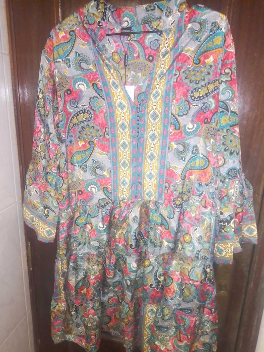 Vestido de verão novo tamanho único
