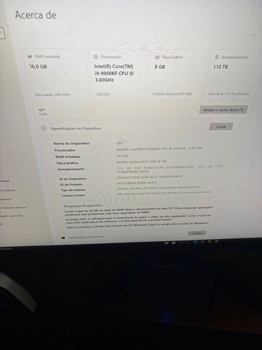 Computador gamer completo