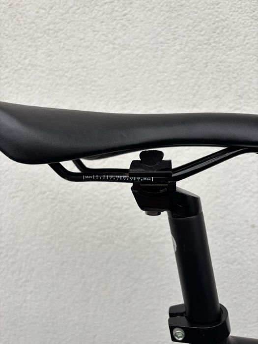 rower singlespeed ostre kolo fixie 6KU Fixed Gear Baanfiets Zwart - 58CM