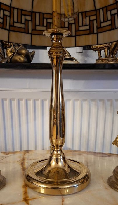 Piękna lampa witrażowa ( Tiffany) wys.65cm,śred.45cm-stan idealny