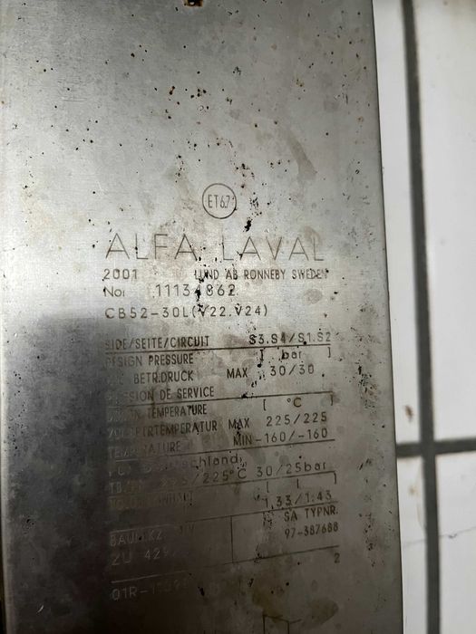 Wymiennik ciepła Alfa Laval cb52-30l