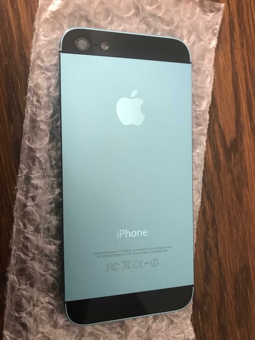 iphone 5 apple korpus obudowa błękitna baby blue