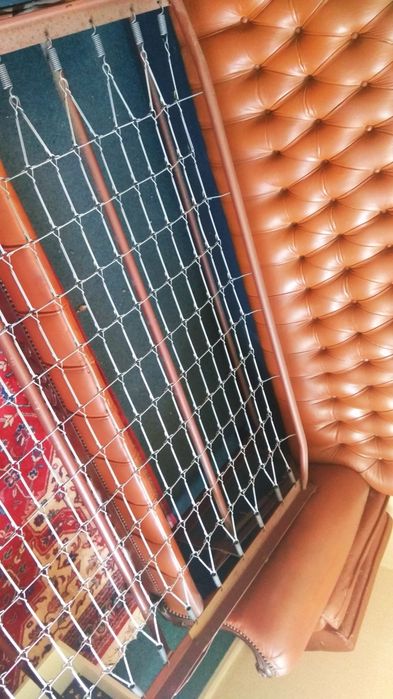 Sofá cama Vintage em pele