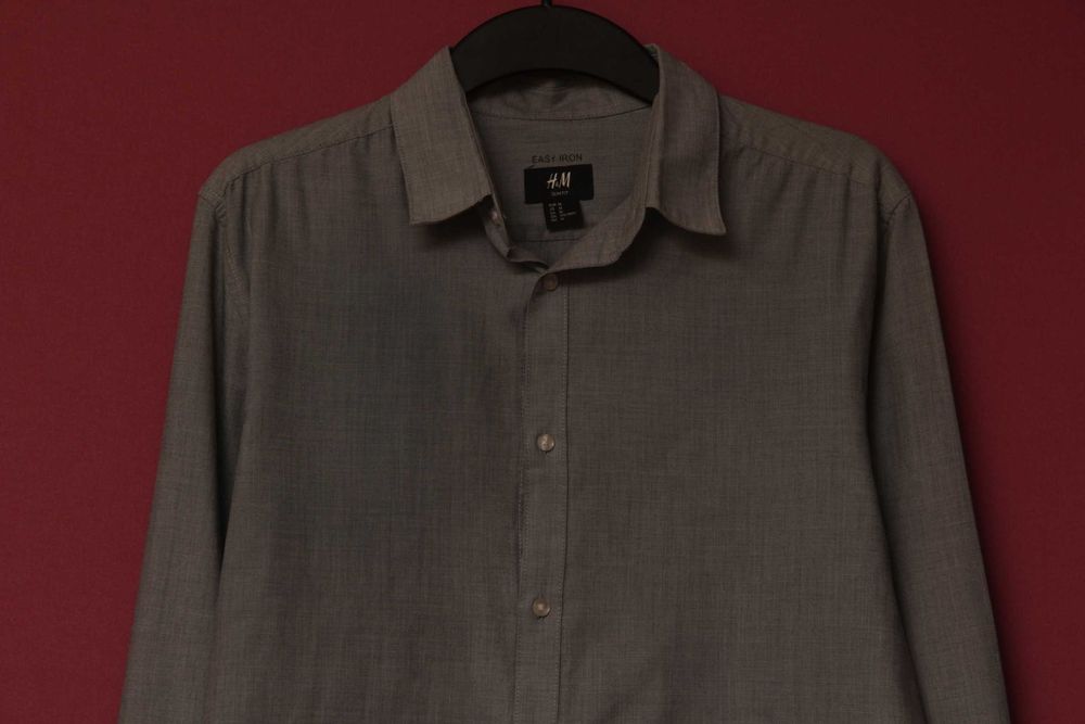 H&M рр  M  рубашка из хлопка и полиестера Easy Iron