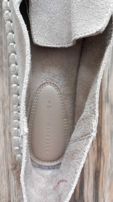Espadryle Reserved zamszowe beżowe r. 42