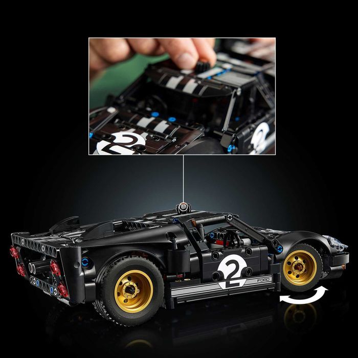 Zestaw LEGO 42223 Technic - Samochód wyścigowy 1966 Ford GT40 MKI