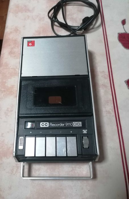 Vintage BASF Cassette Tape Recorder Model CC 9101 CRO2, Year 197364297554390019122