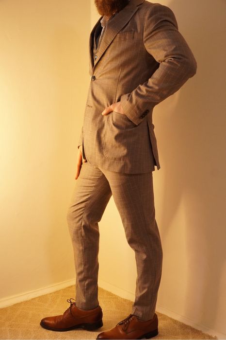 Костюм Arber комплектом (сорочка, туфлі, ремені, краватка)