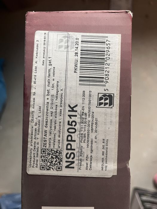 Zestaw prysznicowy NBF Fresh