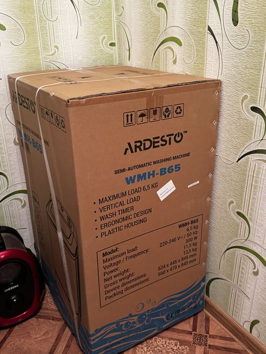 Пральна машина Ardesto WMH-B65 (6,5 кг) – нова