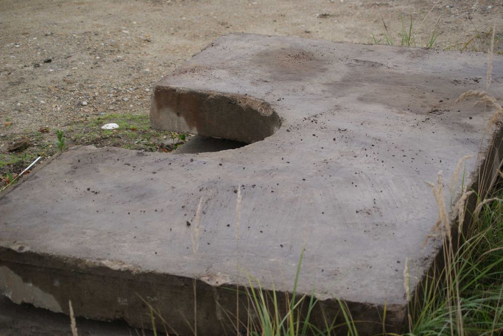 Płyta betonowa przyczółek przepustu na rurę o średnicy  60cm