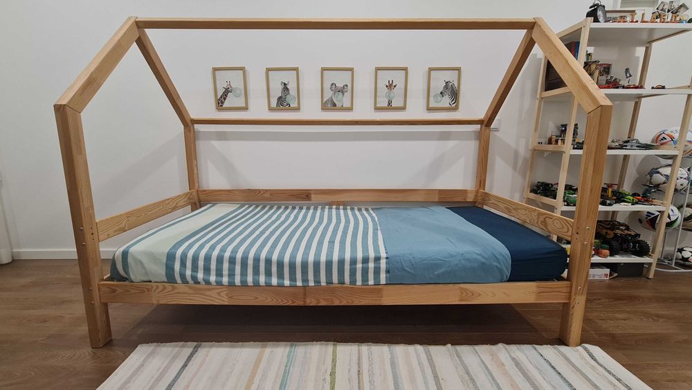 Cama Madeira Mon Lit Cabane