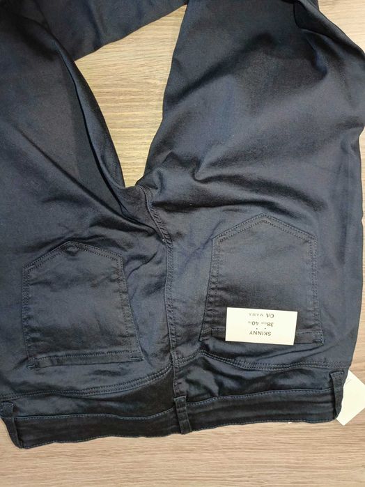 spodnie ciążowe niebieskie