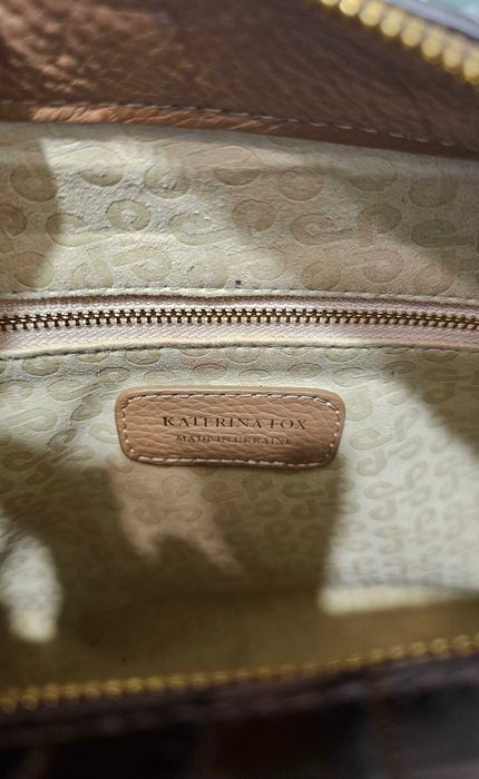 Шкіряна сумка- саквояж від українського бренду KATERINA FOX