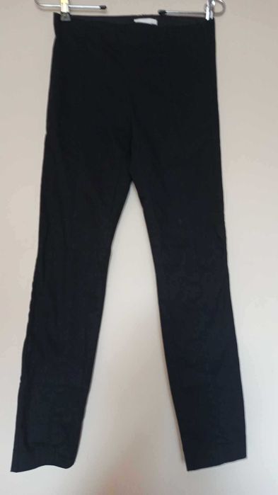 czarne spodnie H&M tregginsy rozm S z elastanem